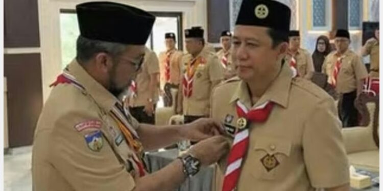 Bupati Bambang Bayu Suseno dilantik jadi Kamabicap Gerakan Pramuka Kabupaten Muaro Jambi 