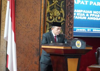 Gubernur Al Haris Sampaikan Nota Pengantar KUA-PPAS APBD 2026, Pro-Jambi Jadi Prioritas Utama