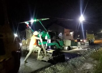 Lama Dinantikan Warga, Jalan RT 13 Keramas Kini Mulus, Warga Ucapkan Terima Kasih Ke Bupati Tanjabtim 