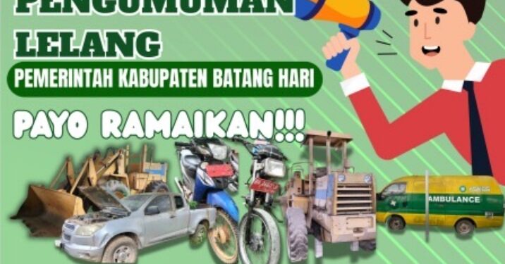 BPKAD Batanghari Buka Lelang Terbuka Kendaraan Dinas