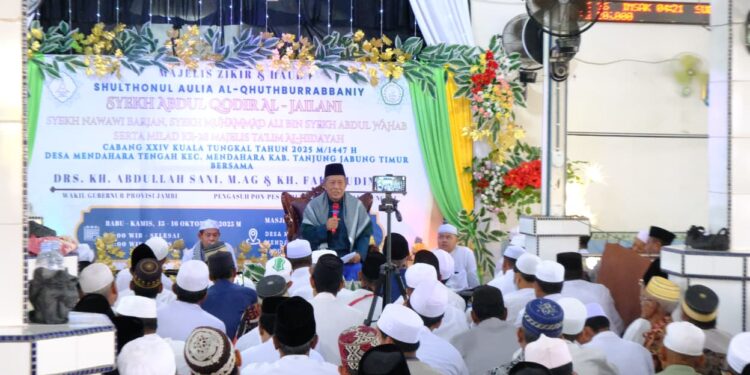 Hadiri Tabligh Akbar Haul Syekh Abdul Qodir Al-Jailani, Wagub Sani: “Alhamdulillah” Adalah Doa Paling Manjur dan Mudah