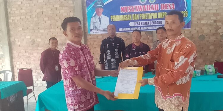 Pemerintahan Desa Kuala Dendang Laksanakan Musyawarah Desa dan Pembahasan Penetapan RKPDESA 2026