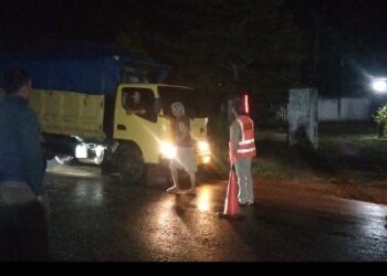 LPM Kelurahan Kampung Baru Sosialisasikan Sopir Truk Batu Bara dilarang Melintas Sebelum Pukul 22.00 Wib