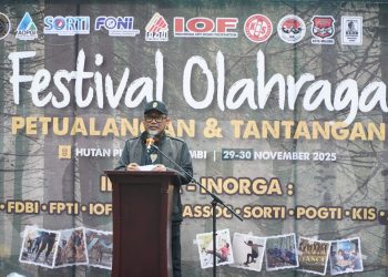 Buka Festival Olahraga Petualangan dan Tantangan, Sekda Sudirman Nyatakan Komitmen Pemerintah Dukung Pengembangan Prestasi Olahraga