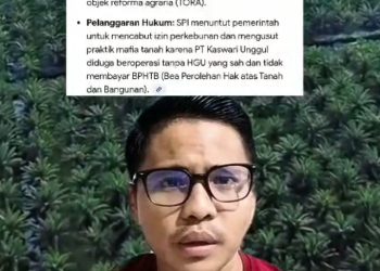 Politisi PDIP: PT Kaswari Unggul di Tanjabtim Diduga Beroperasi Puluhan Tahun Tanpa HGU yang Sah