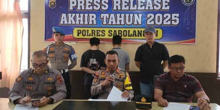 Polres Sarolangun Paparkan Capaian Kinerja Sepanjang Tahun 2025
