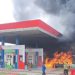 Mobil Pelangsir BBM Terbakar Hebat di SPBU Talang Pantai Bungo