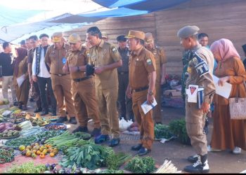 Pastikan Kebutuhan Pokok Aman Jelang Nataru, Jun Mahir Sidak Pasar Sengeti 