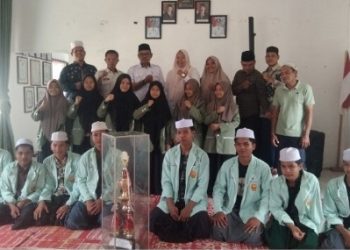 Syukuran, Kafilah Kelurahan Kampung Baru Sabet Juara Umum MTQ ke-56 di Desa Pelayangan