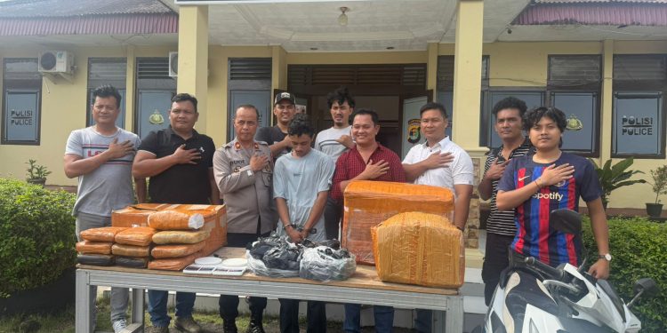 Polres Sarolangun Gagalkan Peredaran 42 Kilogram Ganja dari pengiriman Bus Antar Provinsi