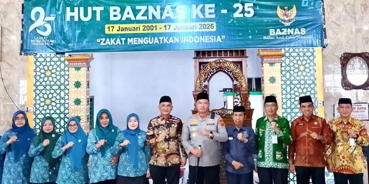 Bupati Hurmin dan Kapolres Sarolangun, Hadiri Tasyakuran HUT ke-25 BAZNAS