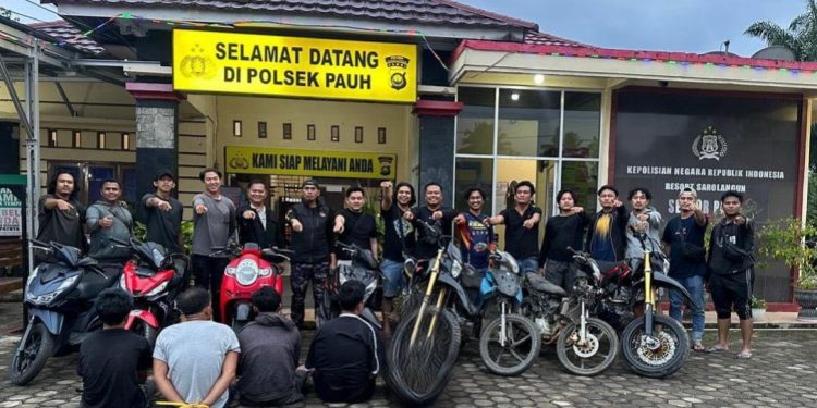 Unit Reskrim Polsek Pauh Bersama Tim Macan Pseko Amankan Empat Pelaku Sindikat Curanmor