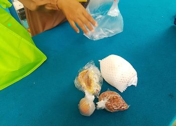 Kendala Distribusi Makan Bergizi Gratis di SMPN 5 Tanjab Timur, Dari Stok Buah Pir Hingga Label Produk