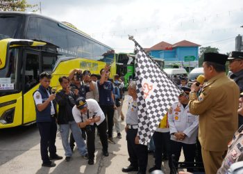 Gubernur Al Haris Lepas 198 Mudik Gratis untuk Warga Jambi dan Mahasiswa di Perantauan