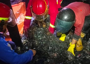 Kebakaran Hebat di Tanjabtim, Rumah Jurnalis Senior Ludes Terbakar, Satu Orang Lansia Tewas Terjebak Api