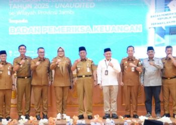 Bupati BBS Serahkan LKPD Unaudited Tahun Anggaran 2025 kepada BPK RI Perwakilan Provinsi Jambi