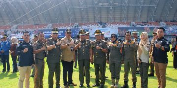 Wakil Gubernur Jambi Hadiri Upacara HUT Satpol PP, HUT Damkar dan HUT Satlinmas di Kota Palembang