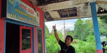 Potret Pilu Kondisi Pos Jaga Damkar Tanjabtim, Memprihatinkan Dan Hanya Punya 1 Mobil Pemadam 