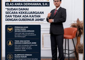 Viral Dugaan dana Rp400 Juta, Elas: “Sudah Damai Secara Kekeluargaan dan Tidak Ada Kaitan dengan Gubernur Jambi”
