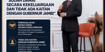 Viral Dugaan dana Rp400 Juta, Elas: “Sudah Damai Secara Kekeluargaan dan Tidak Ada Kaitan dengan Gubernur Jambi”