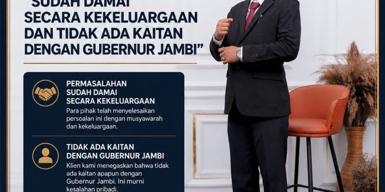 Viral Dugaan dana Rp400 Juta, Elas: “Sudah Damai Secara Kekeluargaan dan Tidak Ada Kaitan dengan Gubernur Jambi”