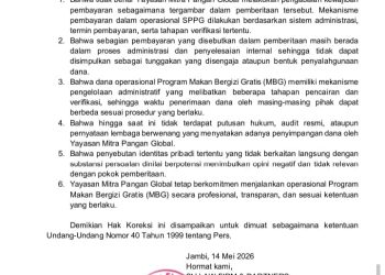 Yayasan Mitra Pangan Global Gunakan Hak Koreksi Terkait Pemberitaan Program MBG, Ini Poin Klarifikasinya