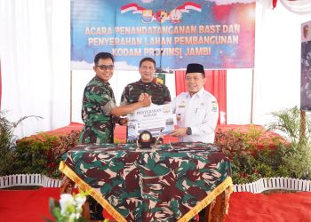 Pemprov Hibahkan Lahan untuk Pembangunan KODAM di Provinsi Jambi