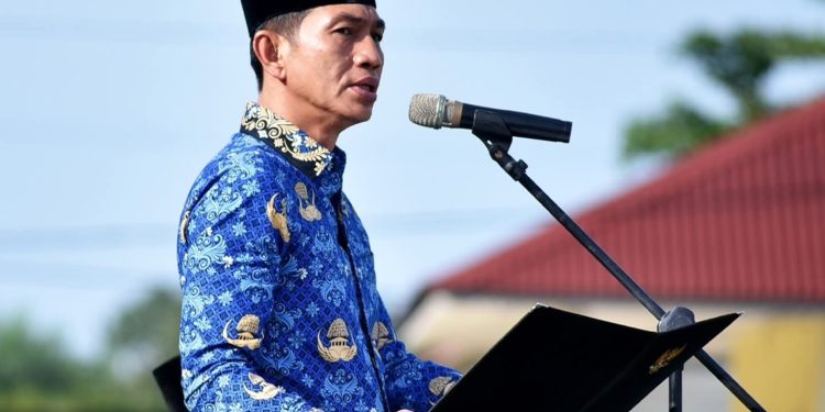 Upacara Hardiknas Ke-78 Bupati Fadhil Sampaikan Amanat Mendikdasmen RI