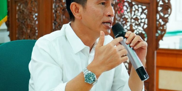 Bupati Fadhil ikuti Rapat Daring Bersama Dirjend OTDA Kemendagri