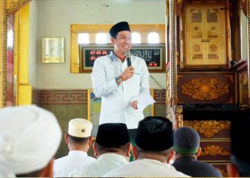 Bupati Fadhil Sholat Iedul Adha Bersama Warga Terusan di Masjid Asy Syuhada