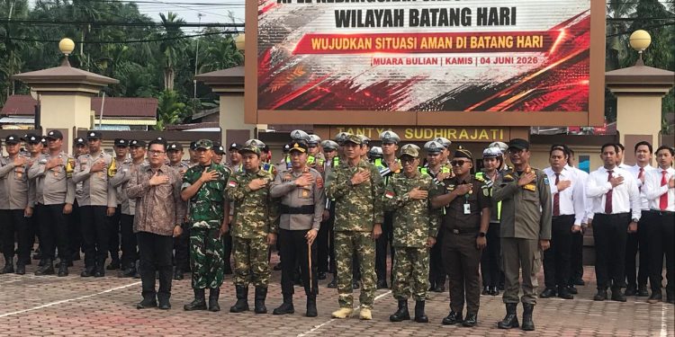 Apel Kebangsaan, Kapolres Batanghari Ajak Warga Menjaga Kamtibmas
