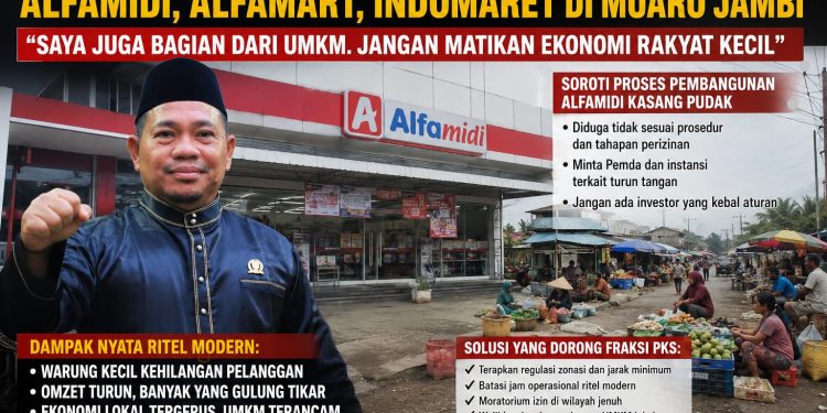 Fraksi PKS DPRD Muaro Jambi Tegas Tolak Menjamurnya Alfamart, Alfamidi dan Indomaret, Soroti Pembangunan Alfamidi Kasang Pudak
