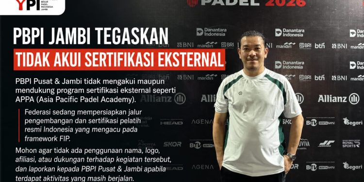 PBPI Jambi Tegaskan Tidak Akui Sertifikasi Eksternal, Minta Seluruh Kegiatan Dihentikan