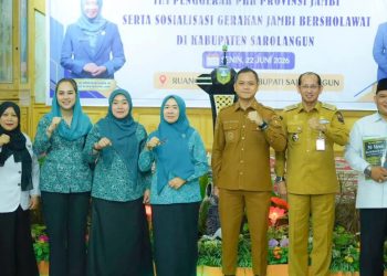 Hesti Haris Sosialisasikan Gerakan Jambi Bersholawat di Sarolangun, Perkuat Pembinaan Spiritual dan Program PKK