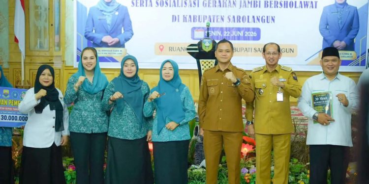 Hesti Haris Sosialisasikan Gerakan Jambi Bersholawat di Sarolangun, Perkuat Pembinaan Spiritual dan Program PKK