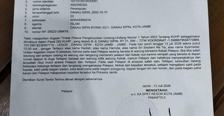 Wanita 23 Tahun di Jambi Diduga Dikeroyok Oknum Perawat dan Cleaning Service RSUD Raden Mattaher, Korban Tempuh Jalur Hukum