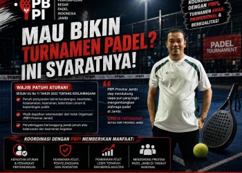 PBPI Jambi Tegaskan Turnamen Padel Wajib Kantongi Rekomendasi, Ramos: Kami Siap Dukung Siapa Pun yang Ingin Mengembangkan Padel