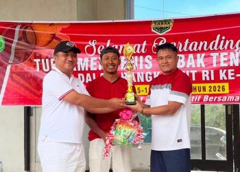 Sabak Tenis Club Gelar Turnamen Tenis Meriahkan HUT RI ke-81 di Tanjung Jabung Timur