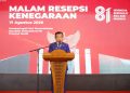 Malam Resepsi Kenegaraan, Gubernur Al Haris Tekankan Peranan Generasi Muda Kader Pewaris Bangsa