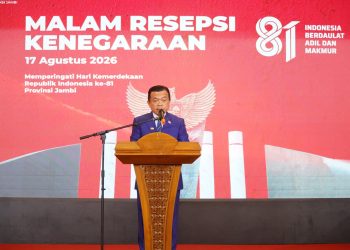 Malam Resepsi Kenegaraan, Gubernur Al Haris Tekankan Peranan Generasi Muda Kader Pewaris Bangsa