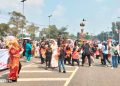 Pawai Pembangunan Meriah, Berbagai Penampilan diperagakan dipanggung Kehormatan