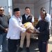 Kadin Tanjabtim Hadir di Tengah Duka Korban Kebakaran Nipah Panjang, Salurkan Bansos Beras 1 Ton Untuk Warga