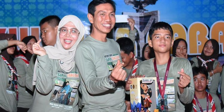 Bupati Fadhil sambangi kontingen jamnas XII Tahun 2026 di Cibubur jakarta