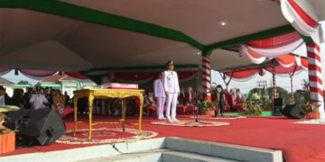 Upacara HUT RI ke 81, Bupati Fadhil Ajak warga Saling Menjaga Kedaulatan dan Bersinergi Pembangunan Daerah