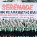 Serenade Seribu Pelajar Guncang Suasana Penurunan Bendera Merah Putih