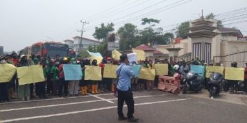 Aksi Buruh Minta tunda Eksekusi, Diduga Ditunggangi PT BSU