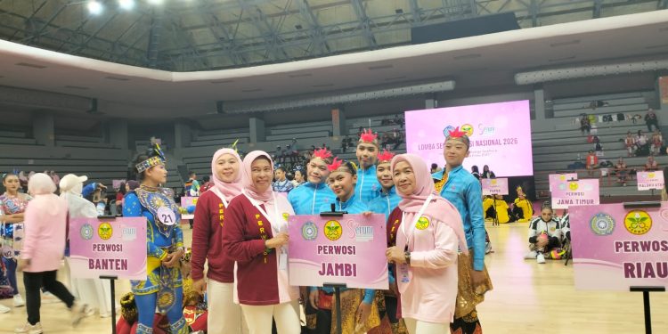 Perwosi Jambi Tak Terbendung, Kembali Rebut Juara Senam Kreasi Nasional