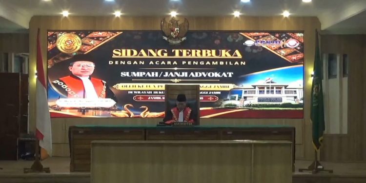 15 Advokat KAI Resmi Dilantik di PT Jambi, Diminta Kawal UU No. 1/2026 dan Etika Profesi