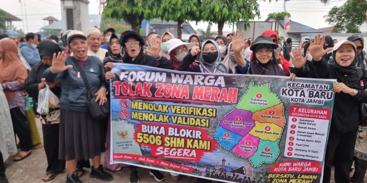 Ratusan Warga Geruduk BPN Jambi, Desak Pemblokiran 5.506 Sertifikat Dibuka