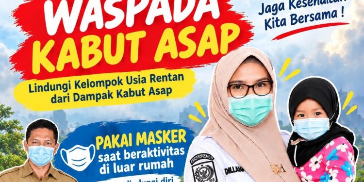 Dinkes Tanjab Timur Imbau Warga Waspada Kabut Asap dan Lindungi Kelompok Rentan